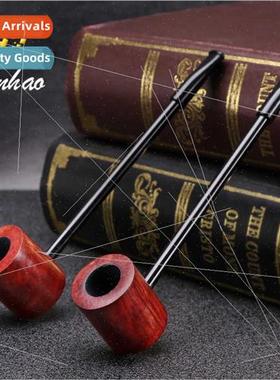 Briarwood Popeye Pipe Removable Tail Long Stem Flue Reading