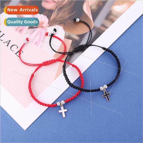 New fashion hand-woven couple bracelets a pair men women cro