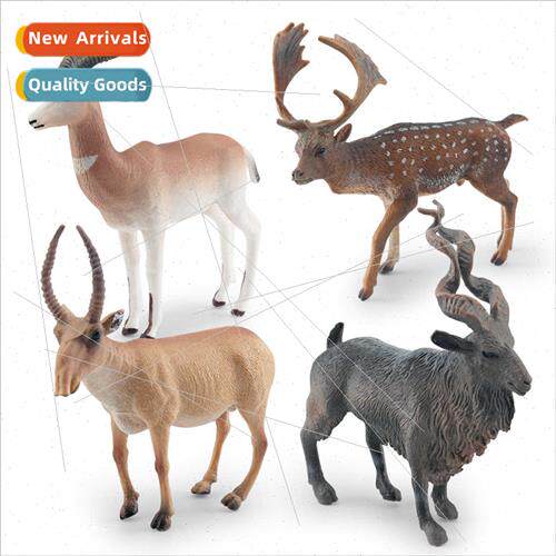 Pale antelope male fallow deer high nose antelope twisted ho