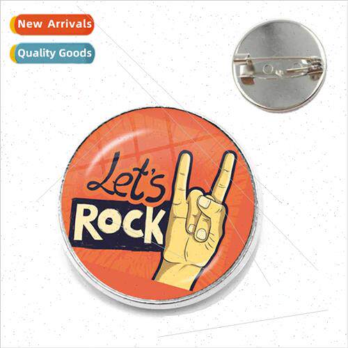 Europe Uned States punk rock English palm brooch time gemsto