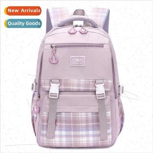 Bag Women Middle Nylon Schoolbag Shoulder School Wate Fabric