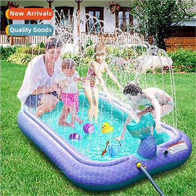 Inflatable squirting mermaid pool summer game toys inflatabl