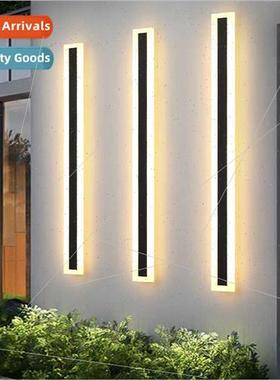 Outdoor waterprowall light garden villa gate long strip wall