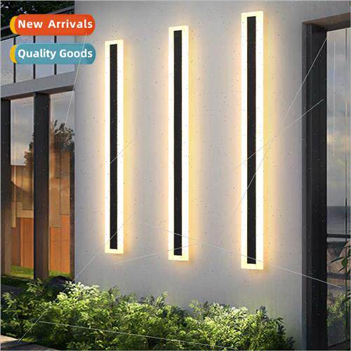 Outdoor waterprowall light garden villa gate long strip wall