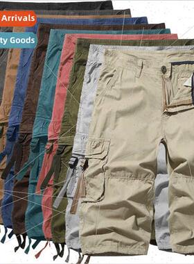 2023 summer new men loose casual  code work shorts multi-poc