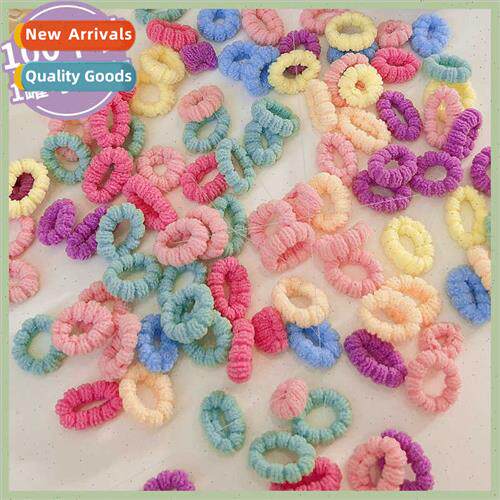 Baby hair tie leather bdoes not hurt hair elastic good cute