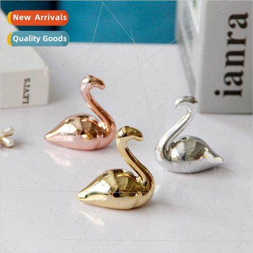 mple cute ceramic decorative small ornaments simple home gol