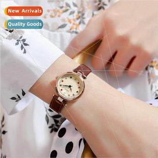 Fashion colorful rhinestone student watch niche premium feel