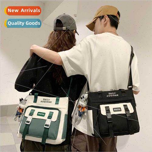 Colorblocking single shoulder diagonal bag new lightweight t