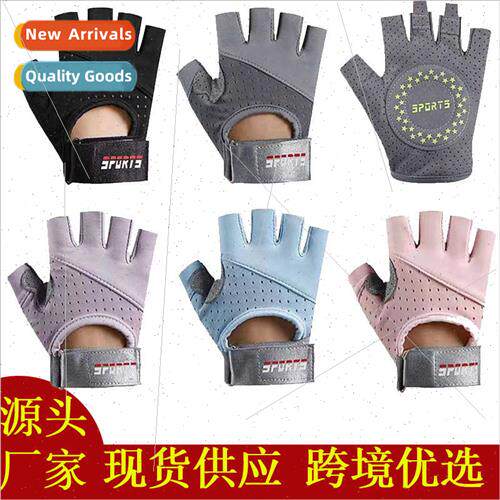 Men women outdoor sports half-finger gloves -slip wear fness
