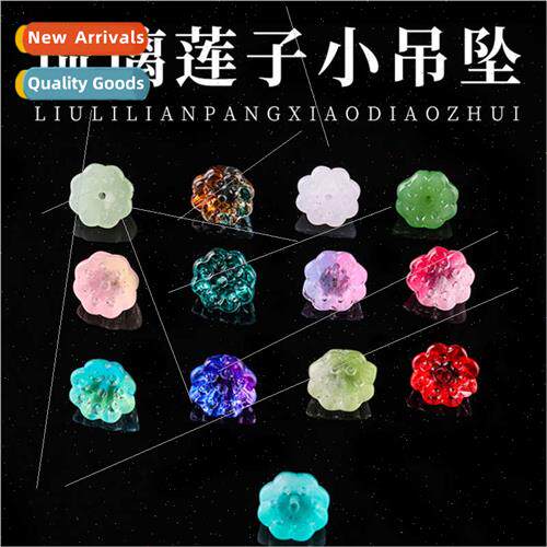 lotus small pendant handmade diy colorful beaded bracelet ne