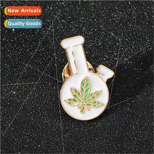 Europe exquise plant leaf badge simple styling alloy brooch