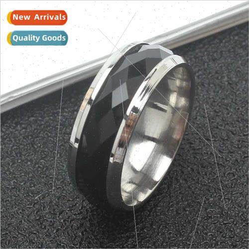 Stainless steel jewelry simple diamond cut diamond lattice r