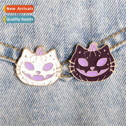Halloween purple whe monster devil pumpkin brooch creative p