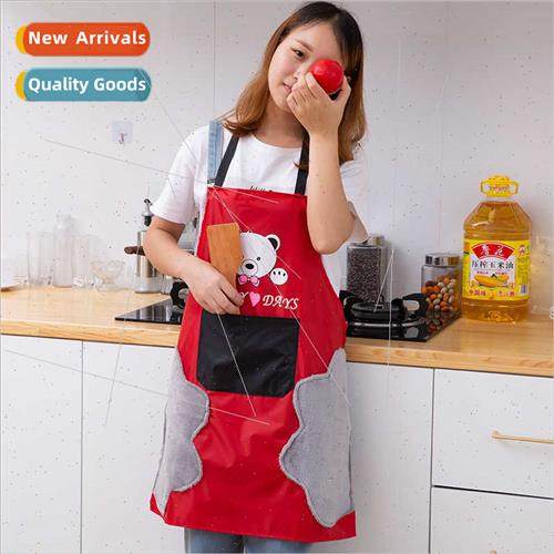 Bear cartoon htowel apron kchen waterprooil-profashion femal