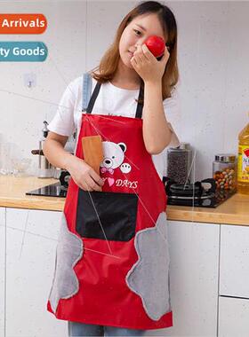 Bear cartoon htowel apron kchen waterprooil-profashion femal