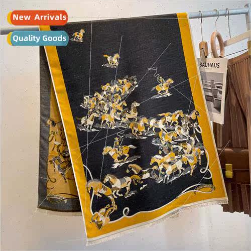 2022 new senior sense carriage imation cashmere warm scarf f