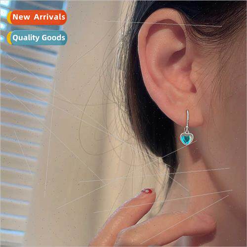 Dazzling gradient moonstone love ear hook cold wind female K