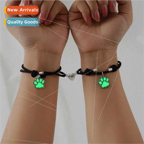 New glow-in-the-dark dog paw pendant creative hundred love m