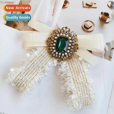 Korea whe bow tie ladies lapel flower brooch upscale bow tie