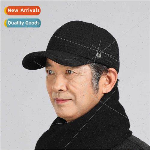 Hat men fall winter warm ear protection baseball cap outdoor