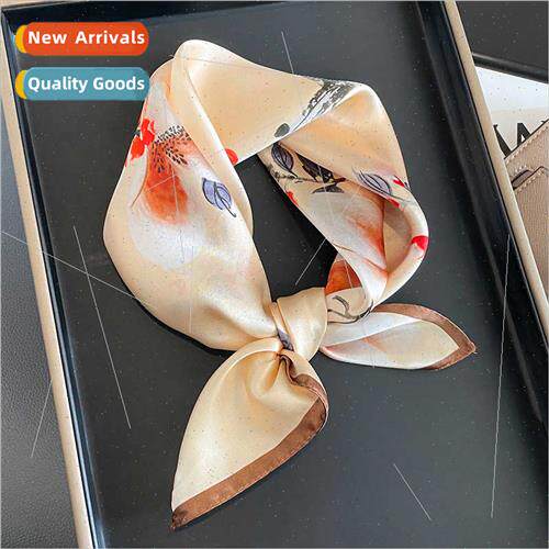 New printing silk square scarf women silk scarf fashion deco