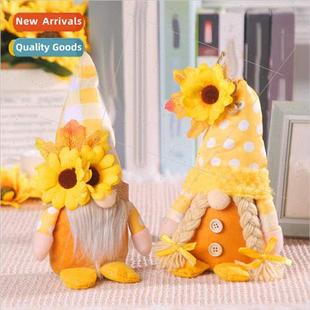 model rudolph doll Autumn pose couple standing dec sunflower