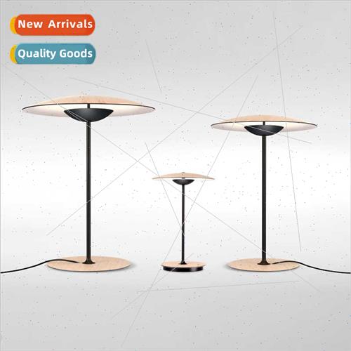 Italian design bucket hat flying saucer umbrella wood grain