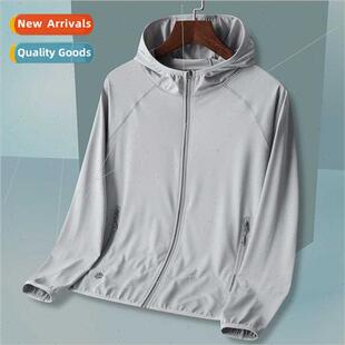 Sunscreen clothing men 2023 summer thin anti-ultraviolet ice