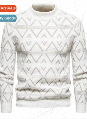 winter new men sweater kn sweater Slim bottoming shirt pullo
