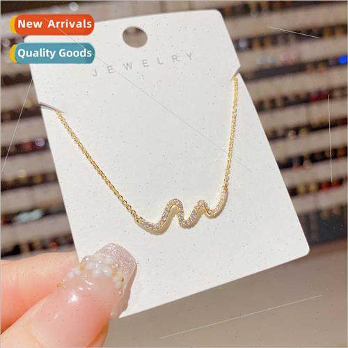 New wave necklace female fashion niche collarbone chain wh j