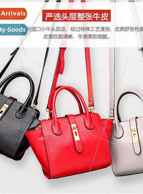 new fall winter winged bag handheld Korean lychee grain simp