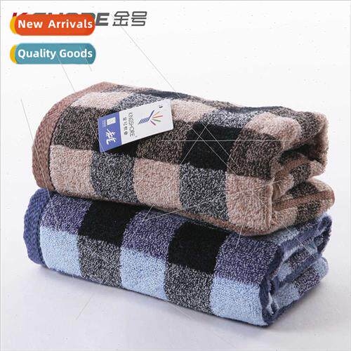 G1407 78*34.5 plaid cotton face towel 100g group purchase we