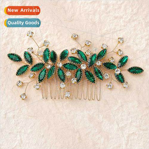 Europe new rhinestone hair comb wedding bride plating hair a