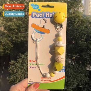 INS Wool Ball Pacifier Chain Teether Anti Drop Chain