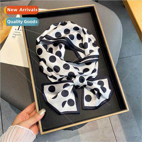 2021 new classic fashion polka dot imation silk small silk s