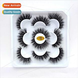 New 8D mink-like natural long thick false eyelashes five pai