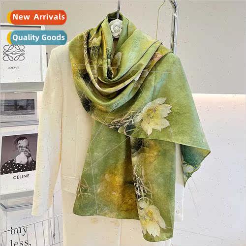 2023 Women Fragrant Cloud Yarn Vintage Extra Long Scarf Eleg