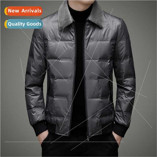 Removable hair collar down jacket whe duck tide new young me