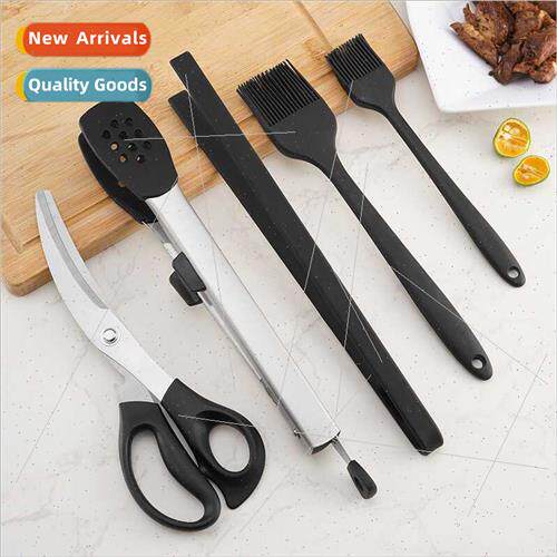304 Korean Barbecue Scissors Set Frying Steak Clips Barbecue