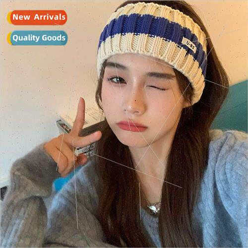 al color blocking hair bfemale wide side knted wool hair bfa