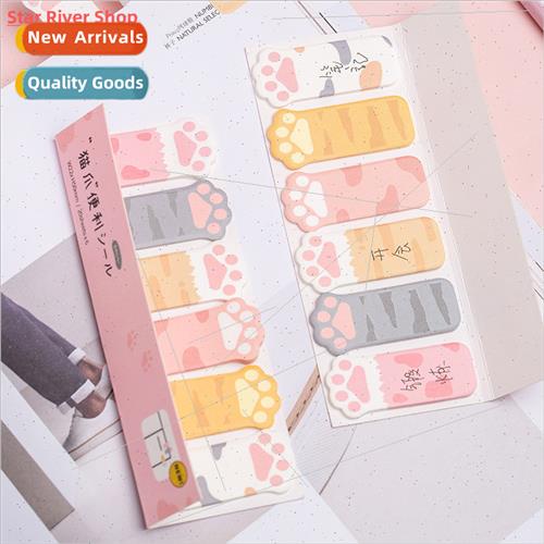 Mengtai Cute Cat Paw Sticky Notes Memo Pad Diary ary