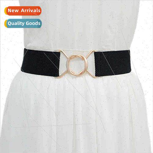 Europe women belt casual decorative buckle girdle elastic el
