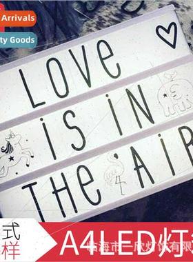 LED letter light box A4A5 colorful remote control light box