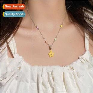 versatile pendant necklace star simple smiley delicate