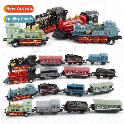 Alloy toy car Retro steam train children toy car alloy model