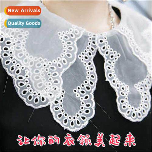 Ageing Embroidery Big Doll Collar Fake Collar Princess Fan