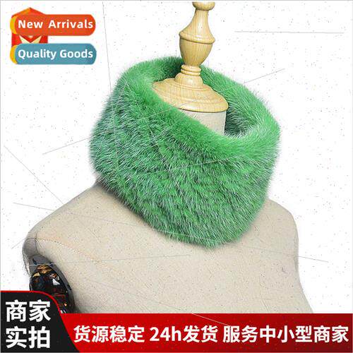 Korean  winter Ms. mink fur small scarf knting mink hair ove