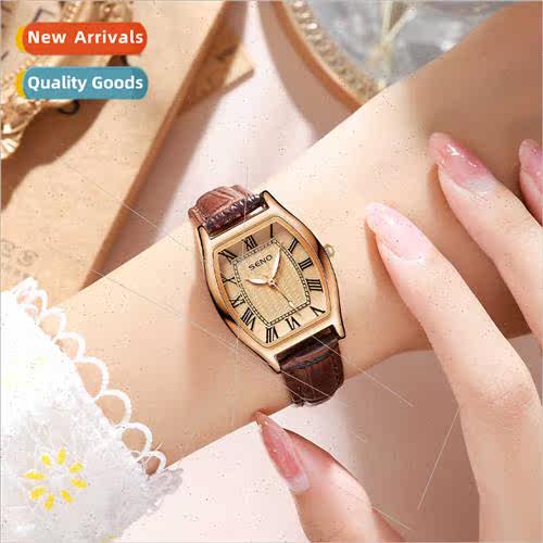 Brand Women Watches Small Square Watch Tonneau Ladies Quartz