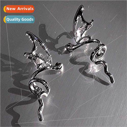 Snake metal ear bone clip female niche retro versatile fashi